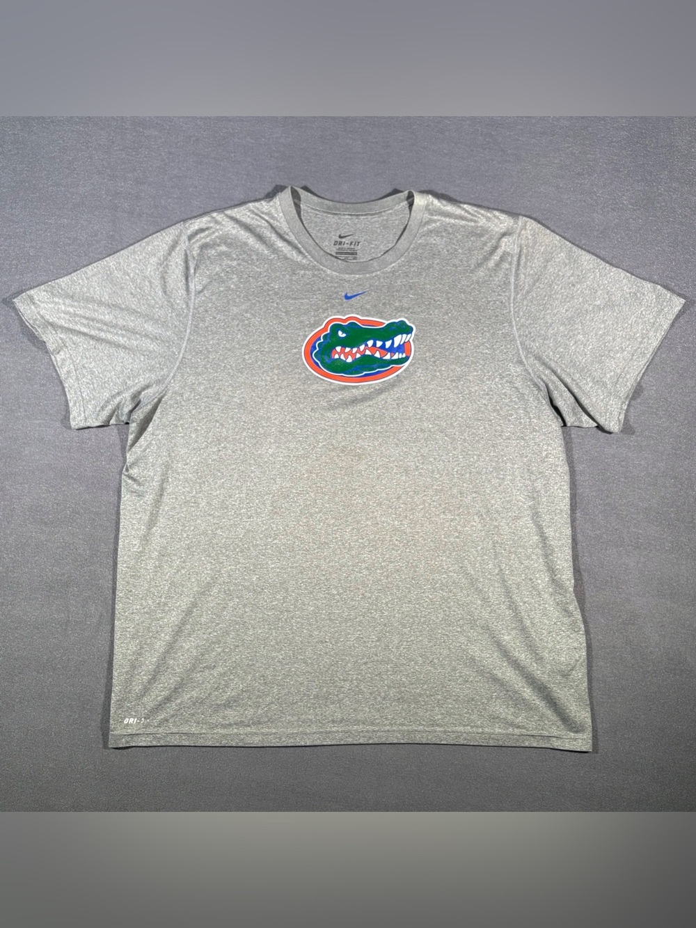 Nike Dri-Fit University of Florida Gators Grey Athletic Shirt Men’s Size  XXL